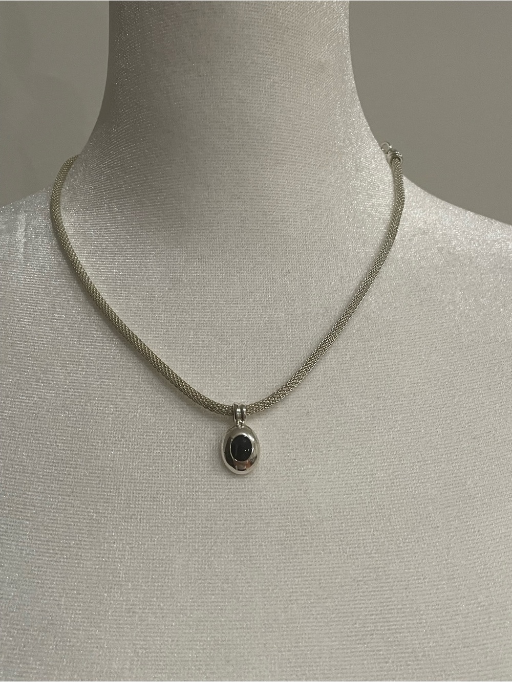 Liz Claiborne silver-tone textured rope chain necklace Women’s Jewelry